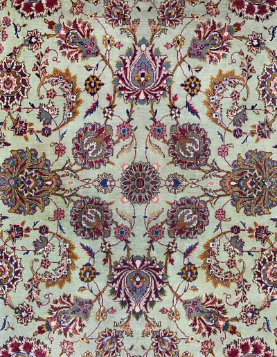 27131054d - Keschan Kork fein, Persien, Mitte 20.Jhd, Korkwolle auf Baumwolle, ca. 363 x 230 cm, ...