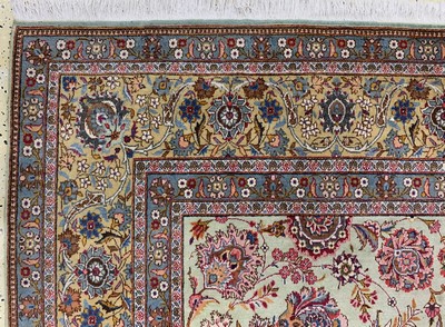 27131054g - Keschan Kork fein, Persien, Mitte 20.Jhd, Korkwolle auf Baumwolle, ca. 363 x 230 cm, ...