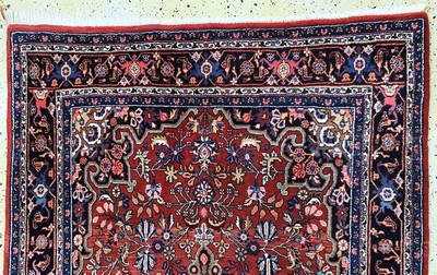 27131055a - Bidjar, Persien, Mitte 20.Jhd, Wolle auf Baumwolle, ca. 215 x 133 cm, EHZ: 1-2 ...