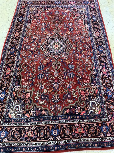 27131055d - Bidjar, Persien, Mitte 20.Jhd, Wolle auf Baumwolle, ca. 215 x 133 cm, EHZ: 1-2 ...