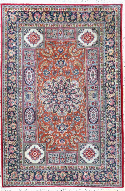 Image Ghom Kork fein, Persien, Mitte 20.Jhd, Korkwolle auf Baumwolle, ca. 178 x 120 cm, EHZ: ...