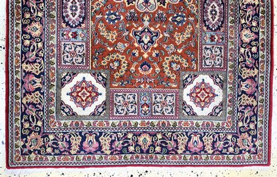 27131057c - Ghom Kork fein, Persien, Mitte 20.Jhd, Korkwolle auf Baumwolle, ca. 178 x 120 cm, EHZ: ...