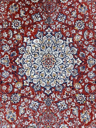 27131064c - Nain´Tudeschk´fein, Persien, Anfang 20.Jhd,Korkwolle mit Seide, ca. 240 x 153 cm, ca. ...