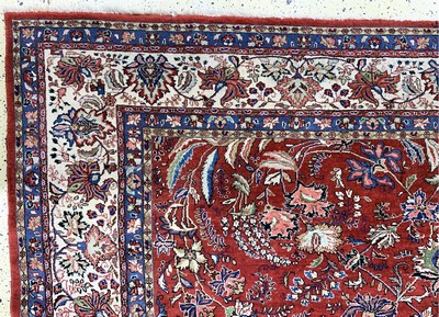27131067g - Sarogh alt, Persien, Mitte 20.Jhd, Wolle auf Baumwolle, ca. 400 x 300 cm, EHZ: 2 ...
