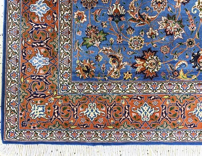 27131068b - Esfahan fein, Persien, Anfang 20.Jhd, Korkwolle auf Baumwolle, ca. 290 x 200 cm, ...