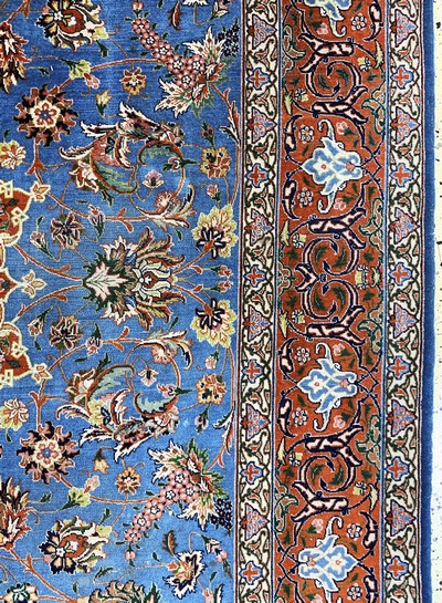 27131068e - Esfahan fein, Persien, Anfang 20.Jhd, Korkwolle auf Baumwolle, ca. 290 x 200 cm, ...
