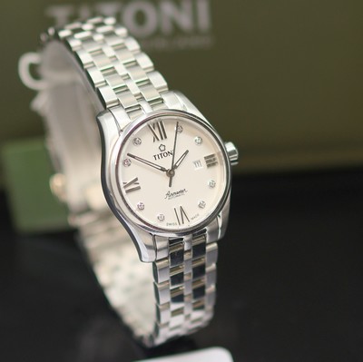 27131085b - TITONI Airmaster ungetragene Damenarmbanduhr Referenz 23908 S-616, Schweiz, Automatik, ...
