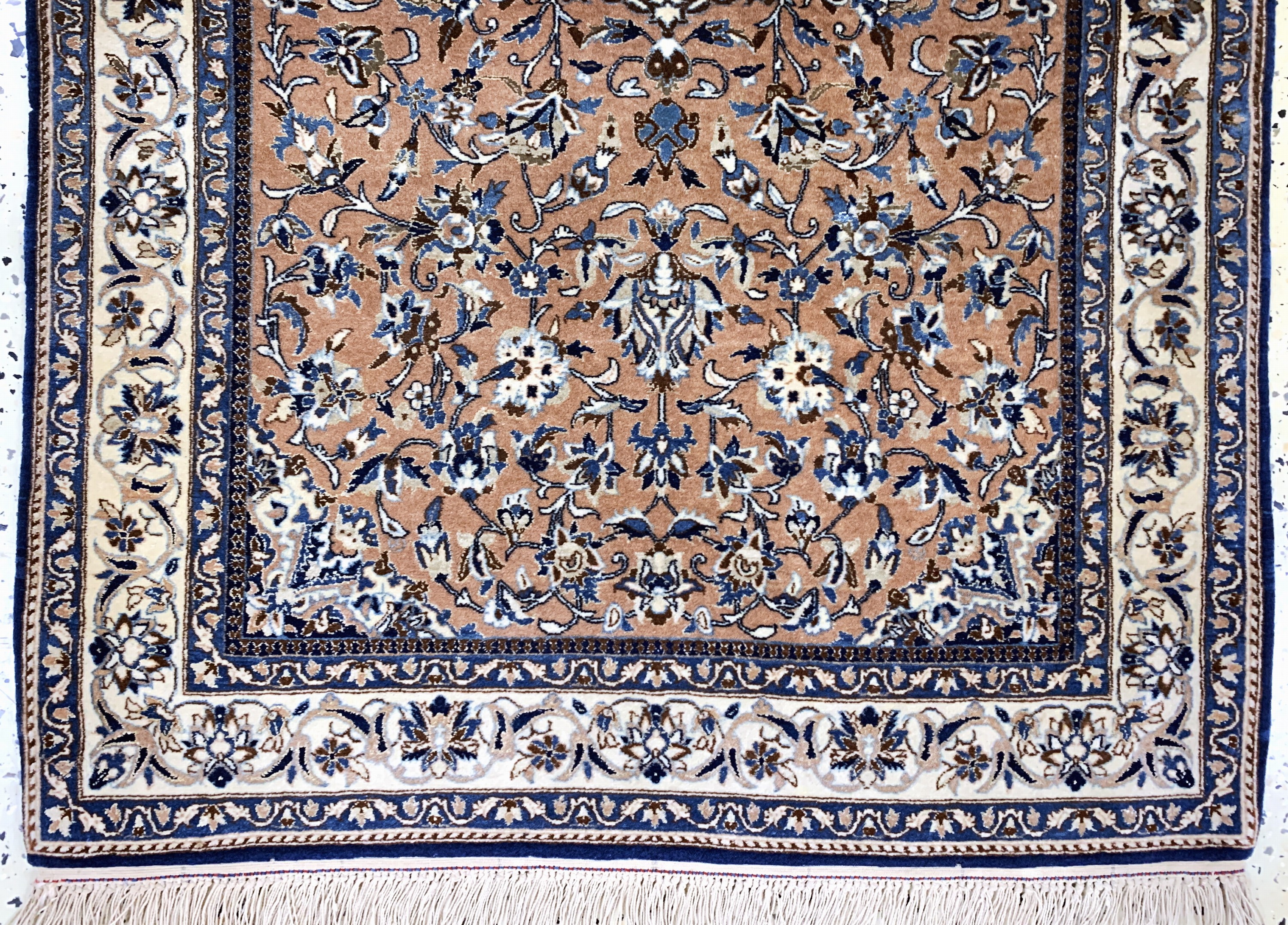 Detail b: Nain"Tudeschk"fein, Persien, Mitte 20.Jhd, Korkwolle mit Seide, ca. 127 x 85 cm, ca. 1,0 Mio. Kn/qm, EHZ: 2