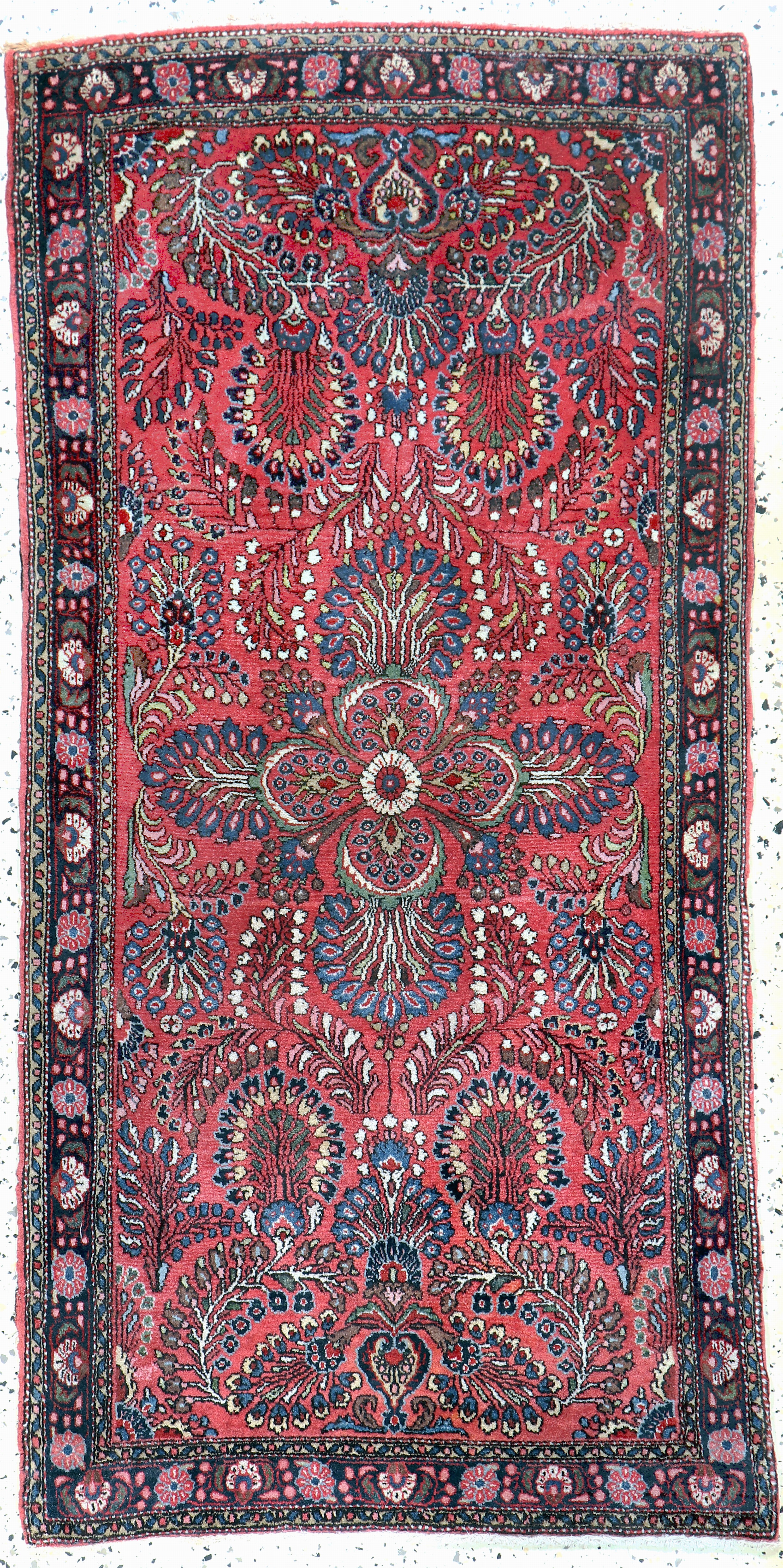 Image 27131176 - Us Re-Import Sarogh, Persien, Anfang 20.Jhd, Wolle auf Baumwolle, ca. 147 x 73 cm, EHZ: ...