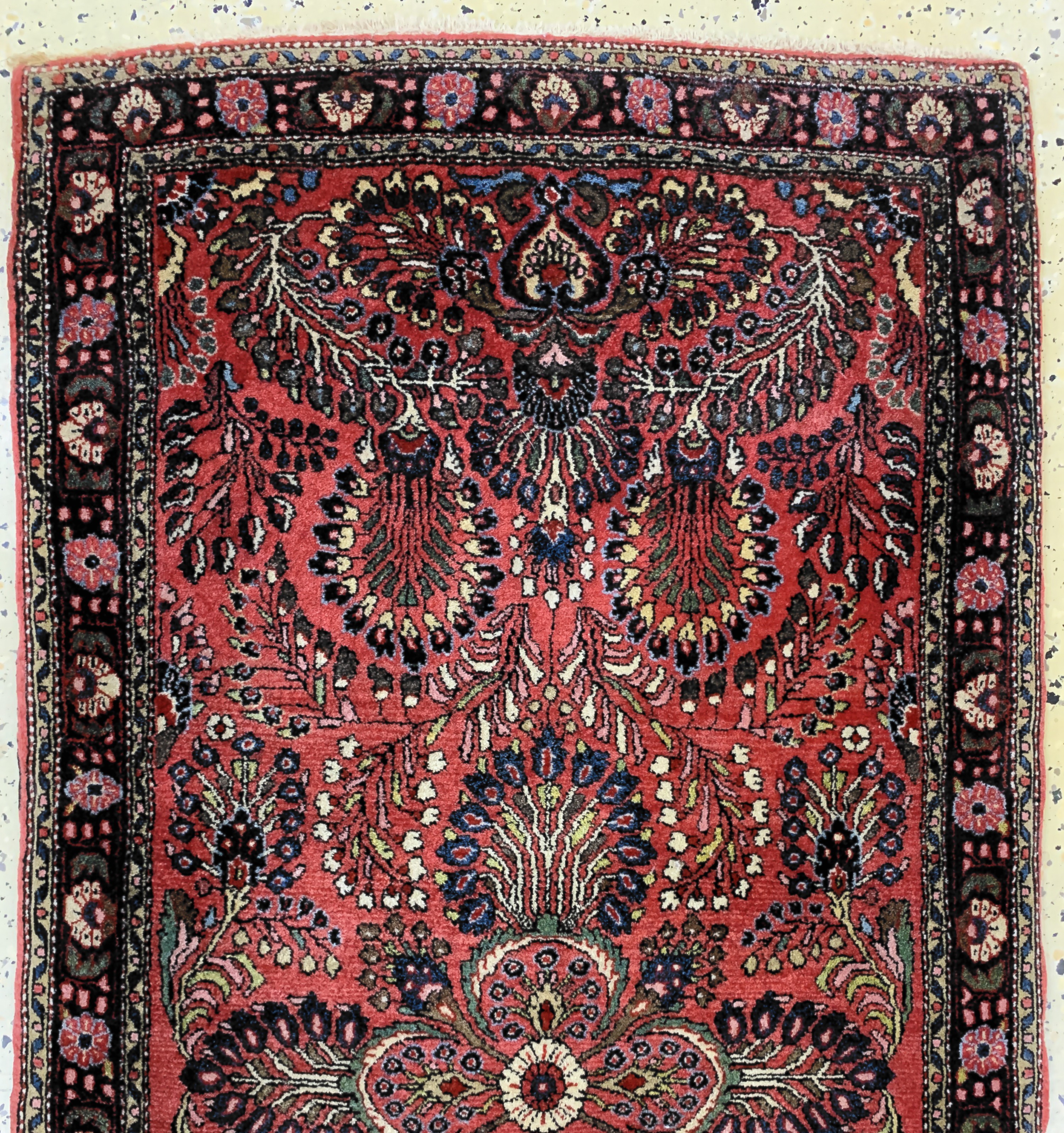Detail a: Us Re-Import Sarogh, Persien, Anfang 20.Jhd, Wolle auf Baumwolle, ca. 147 x 73 cm, EHZ: 2