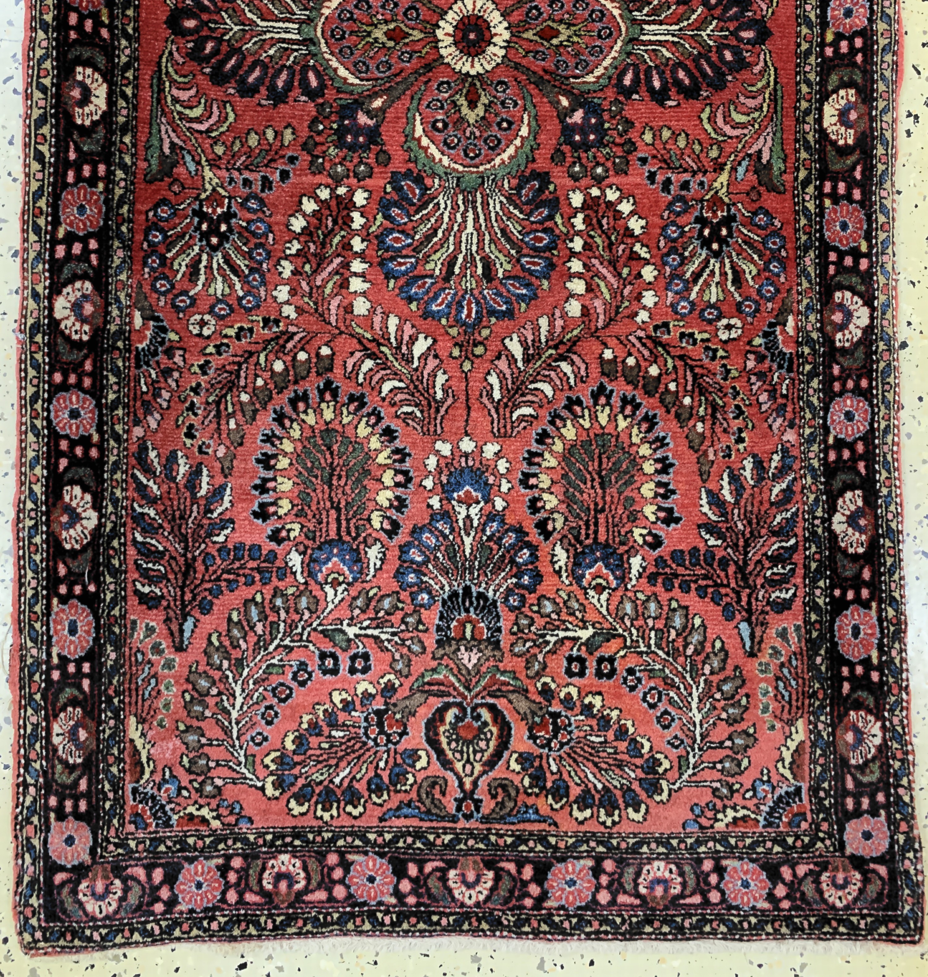 Detail b: Us Re-Import Sarogh, Persien, Anfang 20.Jhd, Wolle auf Baumwolle, ca. 147 x 73 cm, EHZ: 2