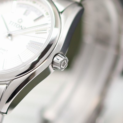 27131137b - TITONI Airmaster ungetragene Herrenarmbanduhr Referenz 93909 S-342, Schweiz, Automatik, ...
