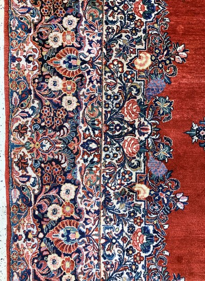 27131166c - Sarogh alt, Persien, Anfang 20.Jhd, Wolle auf Baumwolle, ca. 360 x 265 cm, EHZ: 2 ...