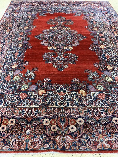 27131166h - Sarogh alt, Persien, Anfang 20.Jhd, Wolle auf Baumwolle, ca. 360 x 265 cm, EHZ: 2 ...
