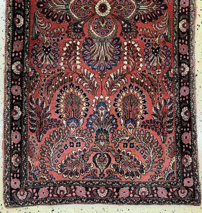 27131176b - Us Re-Import Sarogh, Persien, Anfang 20.Jhd, Wolle auf Baumwolle, ca. 147 x 73 cm, EHZ: ...