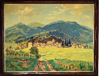 27131236k - Karl Graf, 1902 Rothenburg-1986 Speyer, view of Gleisweiler, signed and dated 1939 lower ...