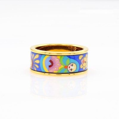 Image Frey Wille Ring Miss, Metall verg., ´Folkloric Masterpiece - My Matryoshka´, RW ca. 51, ...