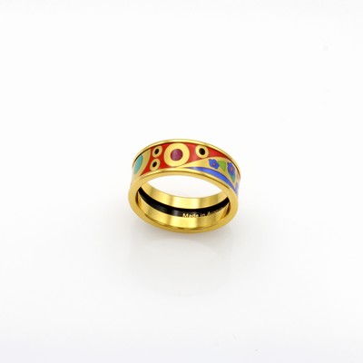 27131416a - Frey Wille Ring Miss, Metall verg., ´Hope´, RW ca. 58, orig. Etui