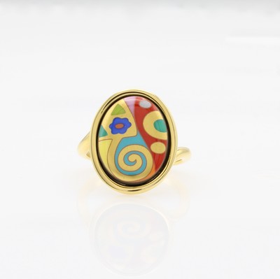 Image Frey Wille Ring Waterdrop, Metall verg., ´Hope´, RW ca. 53, orig. Etui