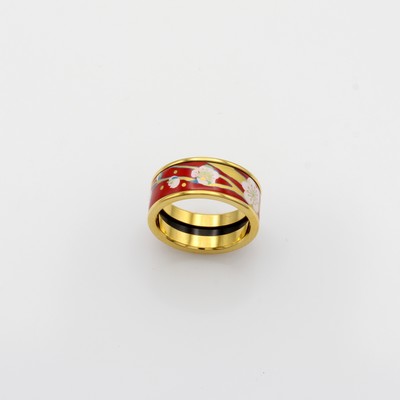27131486a - Frey Wille Ring Miss, Metall verg., ´Hommage à Vincent van Gogh - L´amandier rouge ...