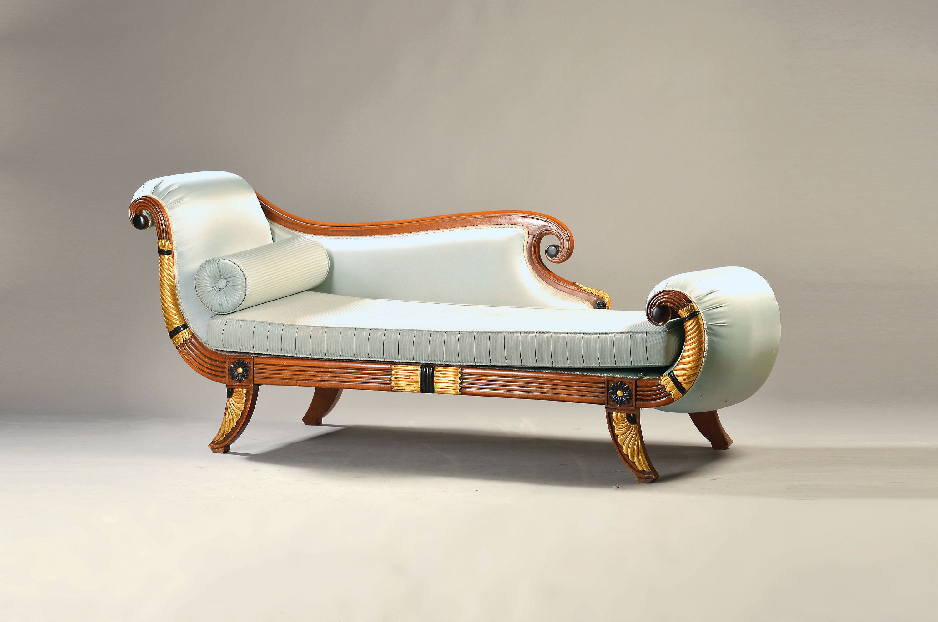 Image 27131570 - Chaiselongue Molitor, Epoca, Spanien, 2.Hälfte 20.Jh., Holzrahmen gelackt, partiell ...