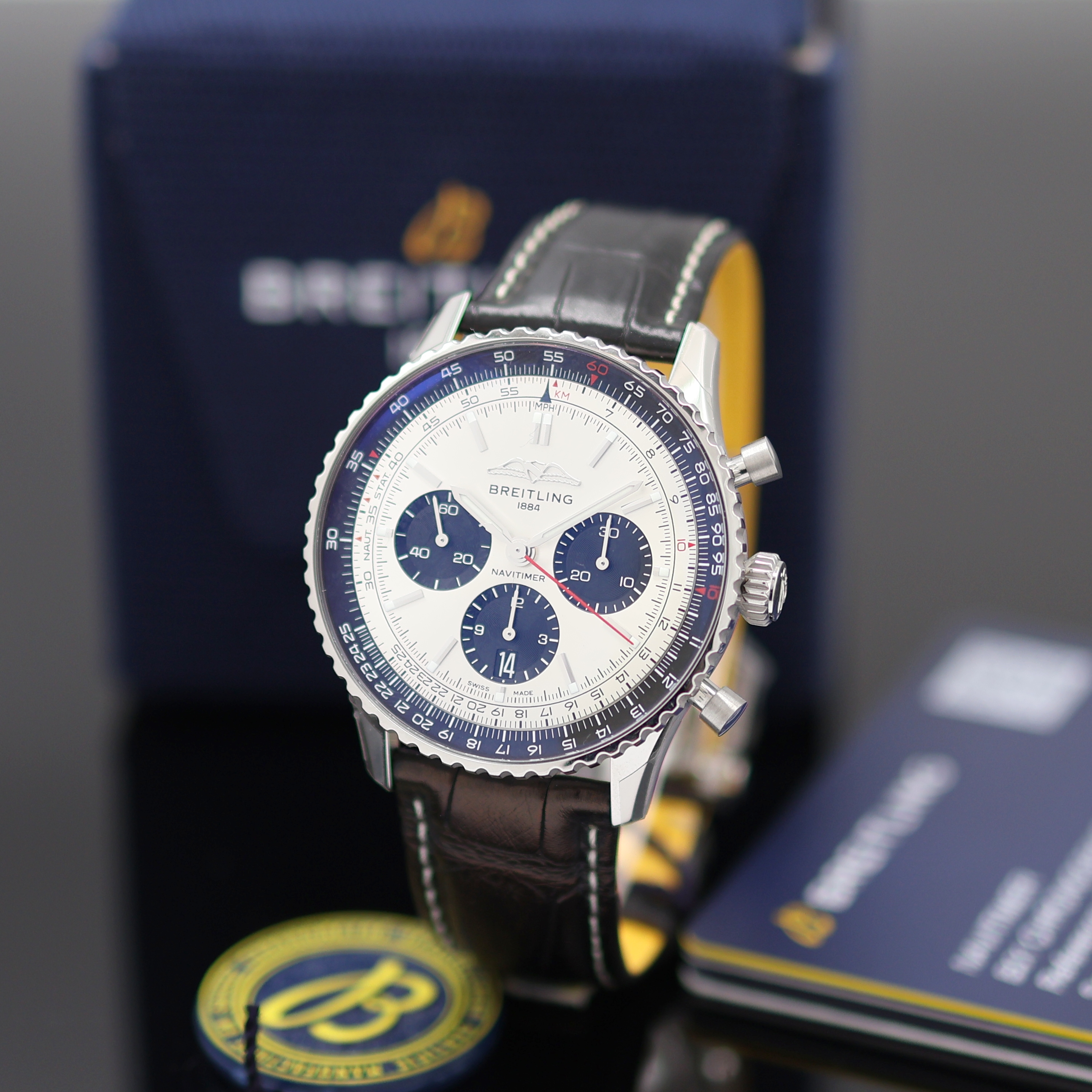 Image 27131599 - BREITLING Navitimer B01 Chronometer ungetragener Herrenchronograph Referenz AB0138, ...