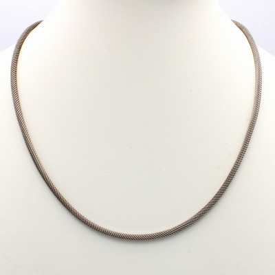 Image Frey Wille Milanaise Rundgeflechtskette, Metall silberfarb., L. ca. 42-45 cm, orig. Etui