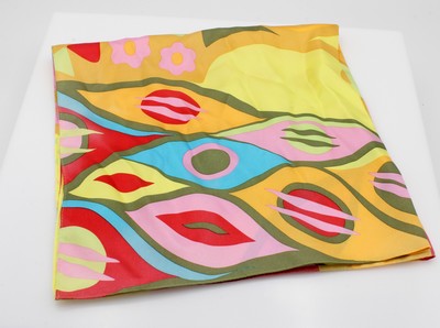 Image Frey Wille Seidentuch, M. 53x53 cm, ´Hommageà Gustav Klimt´, orig. Etui Schätzpreis: ...