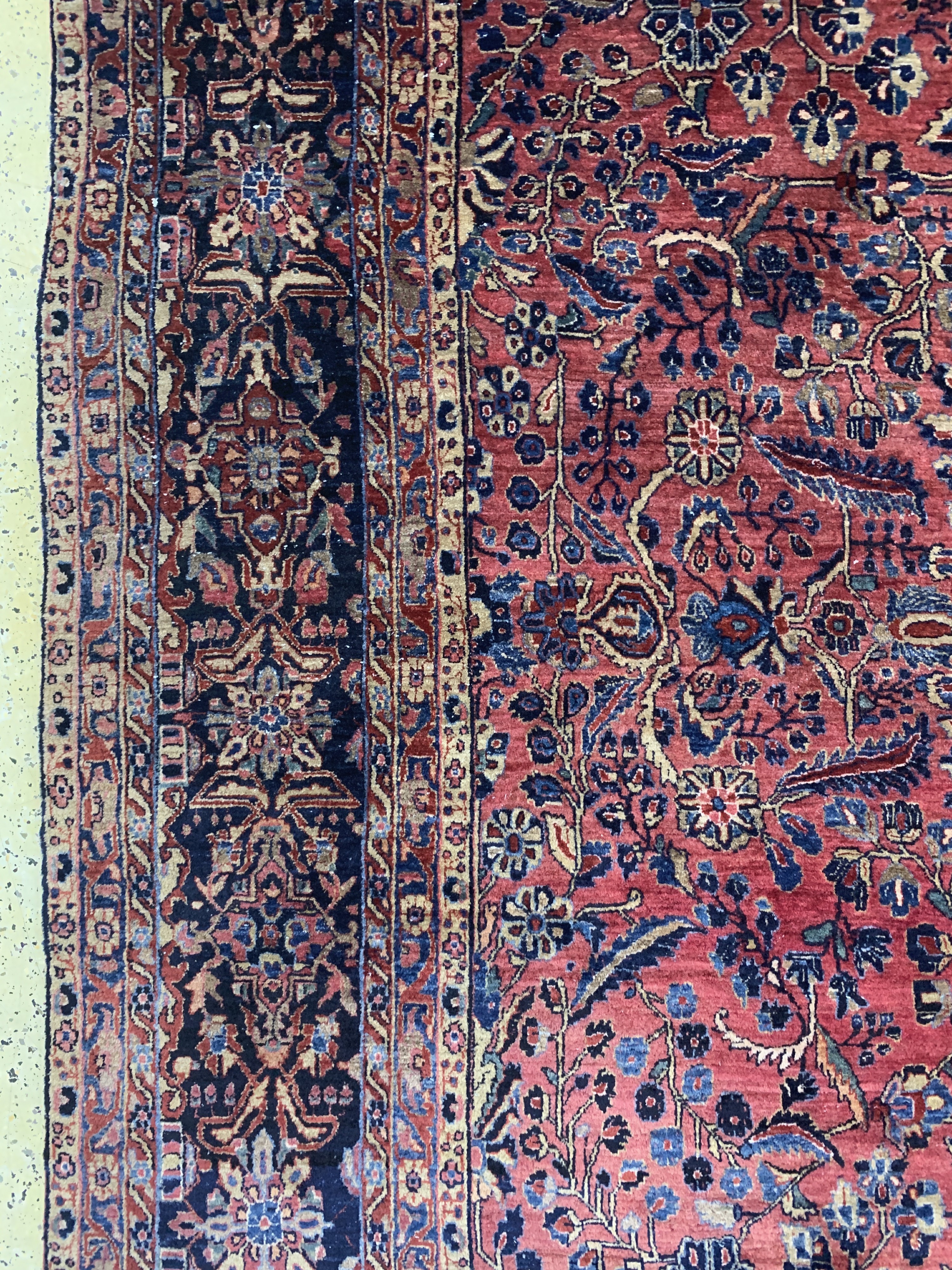Detail c: Us Re-Import Sarogh, Persien, Anfang 20.Jhd, Wolle auf Baumwolle, ca. 500 x 300 cm,EHZ: 2-3