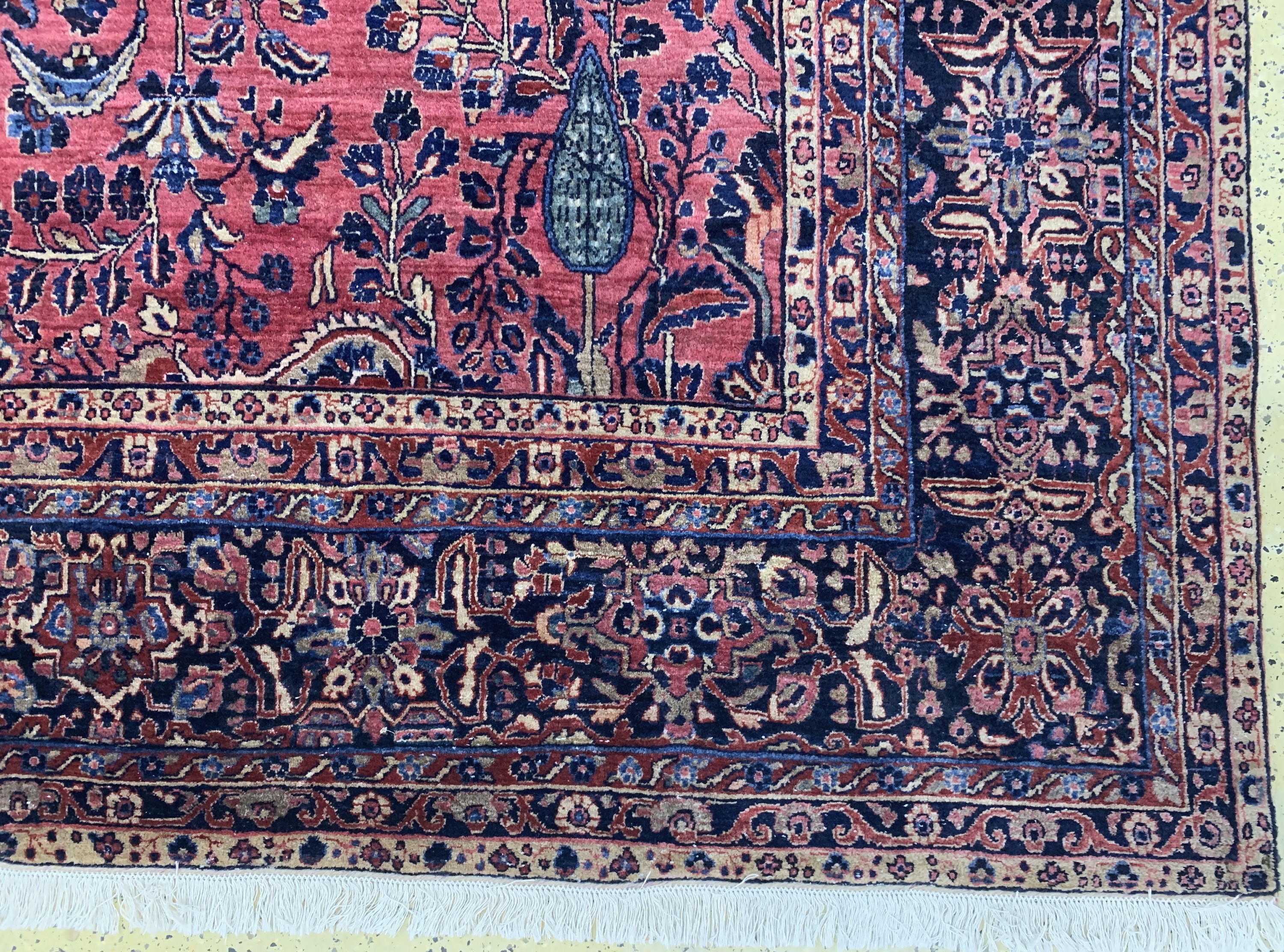 Detail f: Us Re-Import Sarogh, Persien, Anfang 20.Jhd, Wolle auf Baumwolle, ca. 500 x 300 cm,EHZ: 2-3