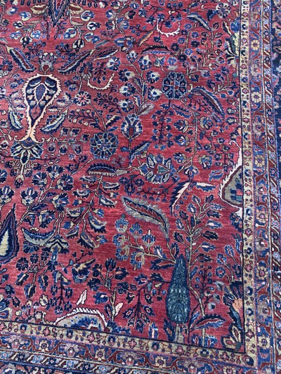 27131613k - Us Re-Import Sarogh, Persien, Anfang 20.Jhd, Wolle auf Baumwolle, ca. 500 x 300 cm,EHZ: ...