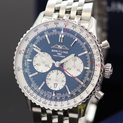 27131616a - BREITLING Navitimer B01 Chronometer nahezu neuwertiger Armbandchronograph Referenz ...