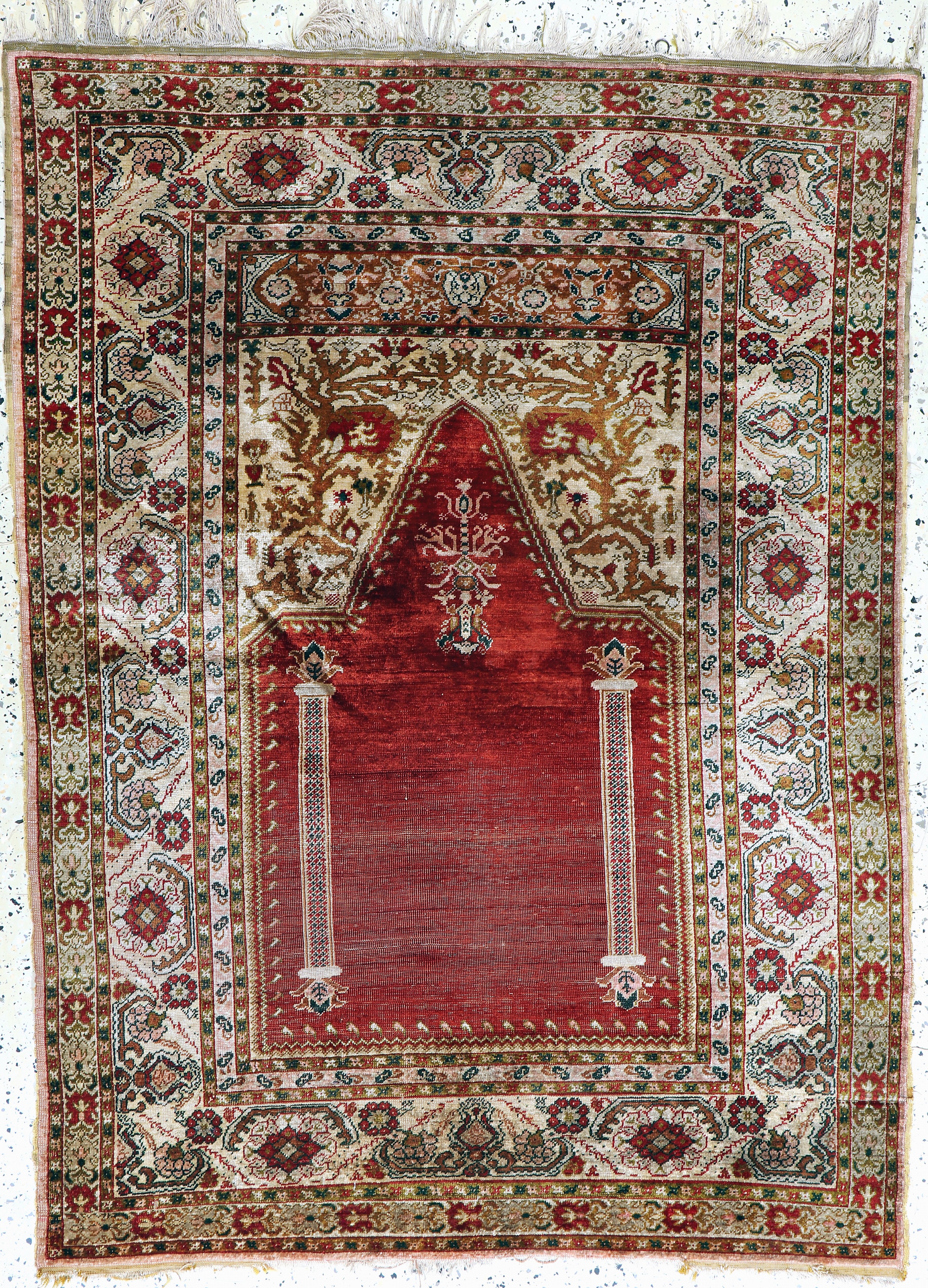 Image 27131742 - Seiden Sivas, Türkei, um 1900, reine Naturseide, ca. 161 x 118 cm, EHZ: 3-4 ...