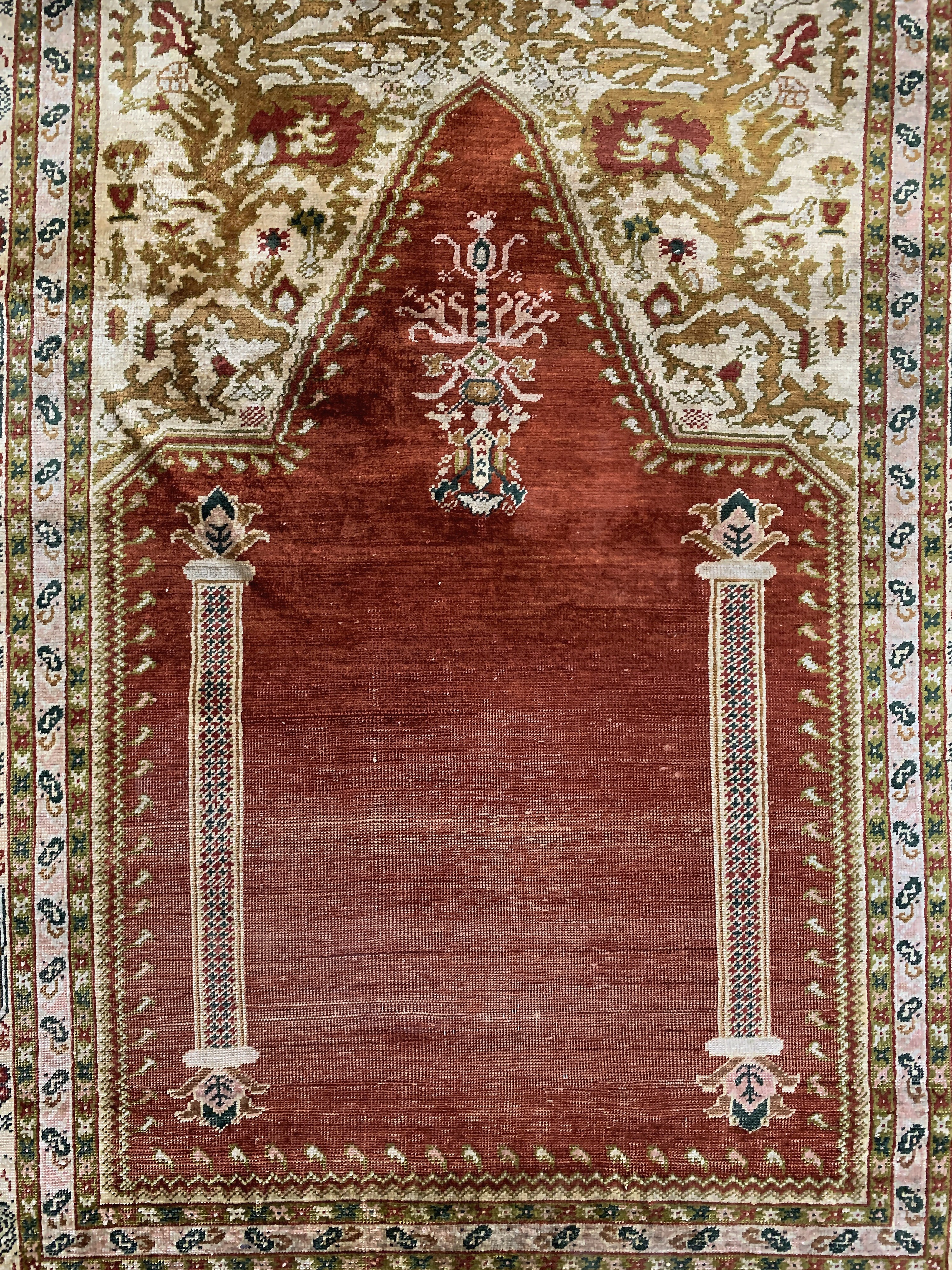 Detail c: Seiden Sivas, Türkei, um 1900, reine Naturseide, ca. 161 x 118 cm, EHZ: 3-4