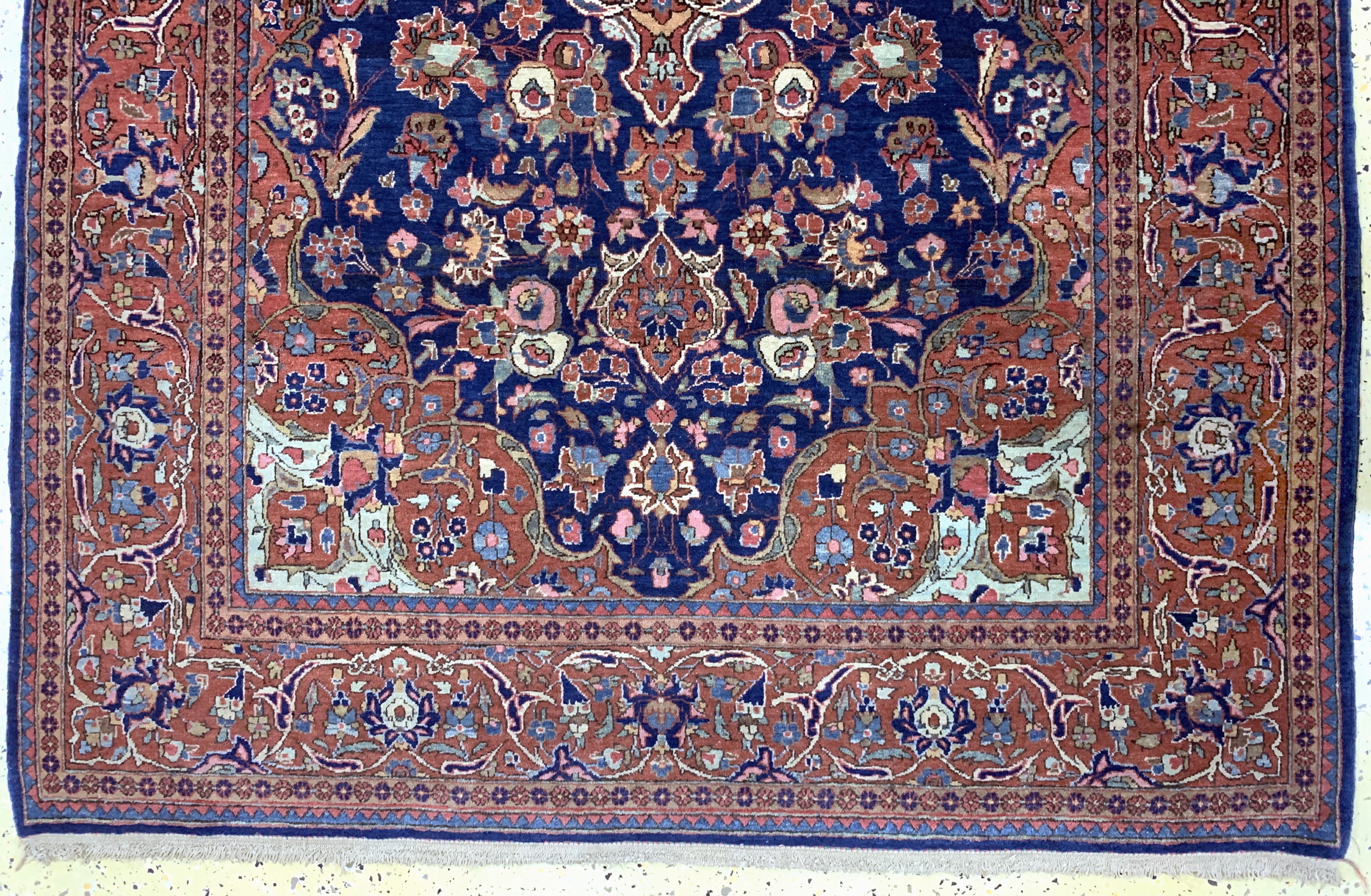 Detail c: Keschan Kork fein, Persien, Anfang 20.Jhd, Korkwolle auf Baumwolle, ca. 210 x 132 cm, EHZ: 2