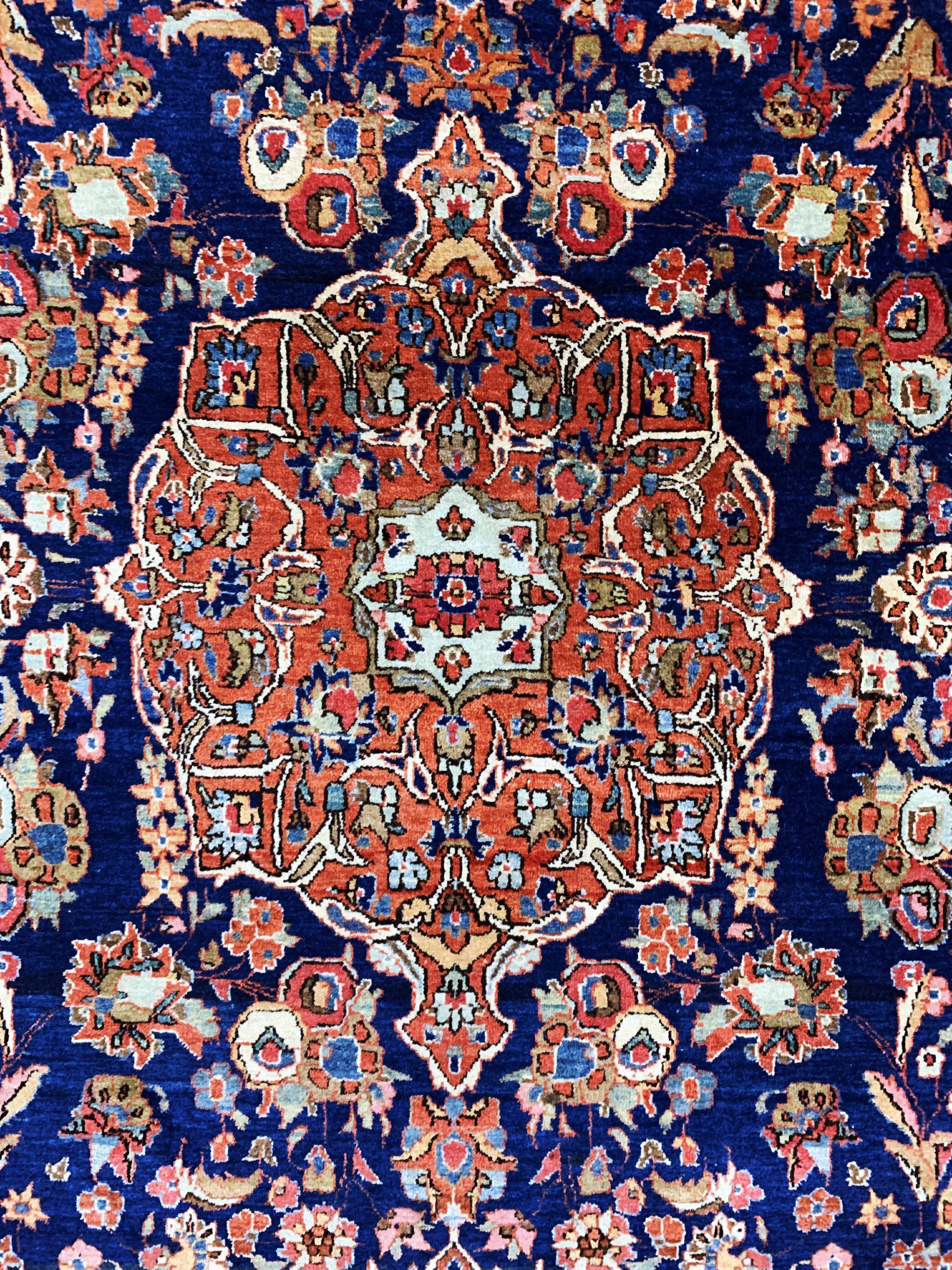 Detail d: Keschan Kork fein, Persien, Anfang 20.Jhd, Korkwolle auf Baumwolle, ca. 210 x 132 cm, EHZ: 2