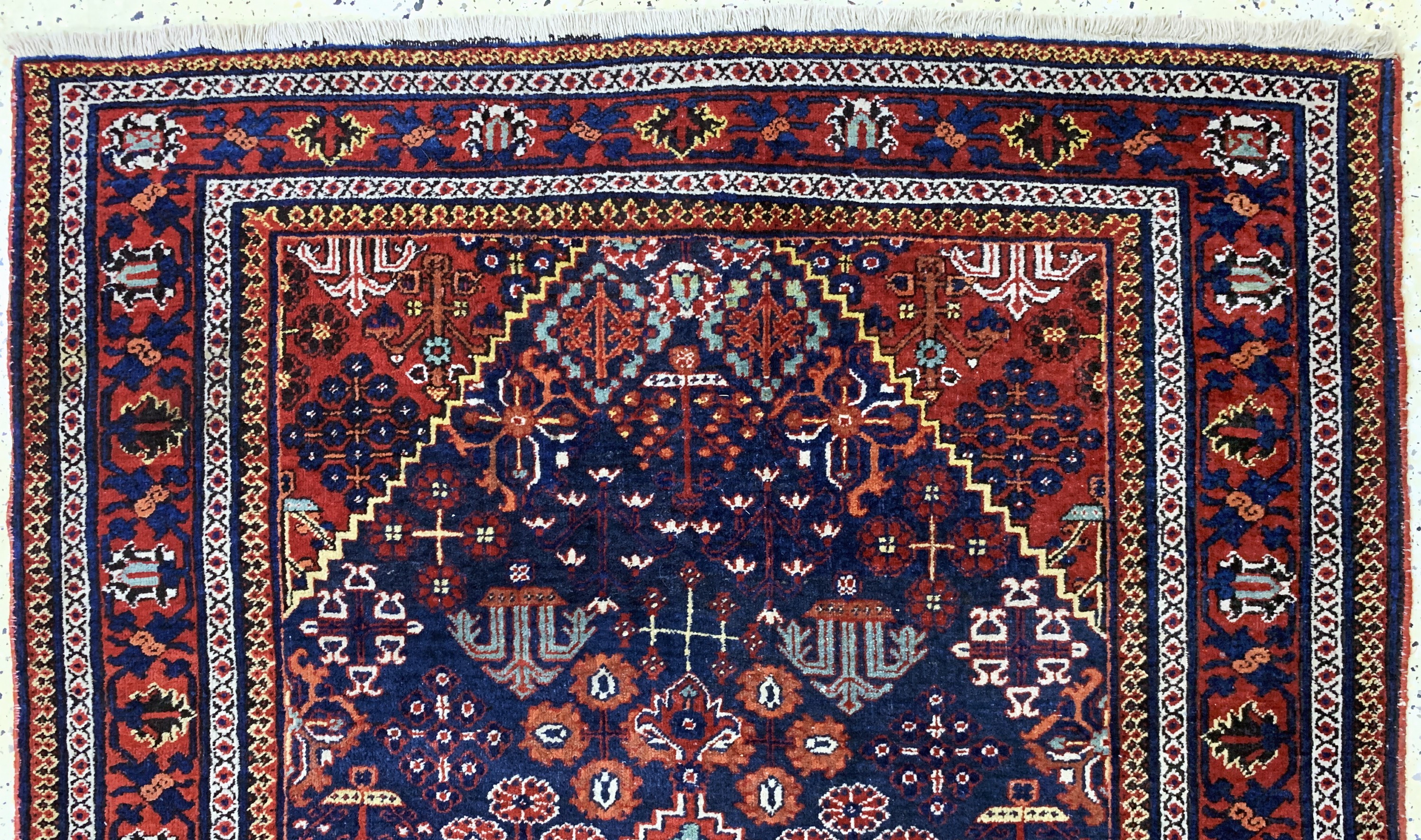 Detail a: Djoschagan, Persien, Anfang 20.Jhd, Wolle auf Baumwolle, ca. 201 x 134 cm, EHZ: 2-3