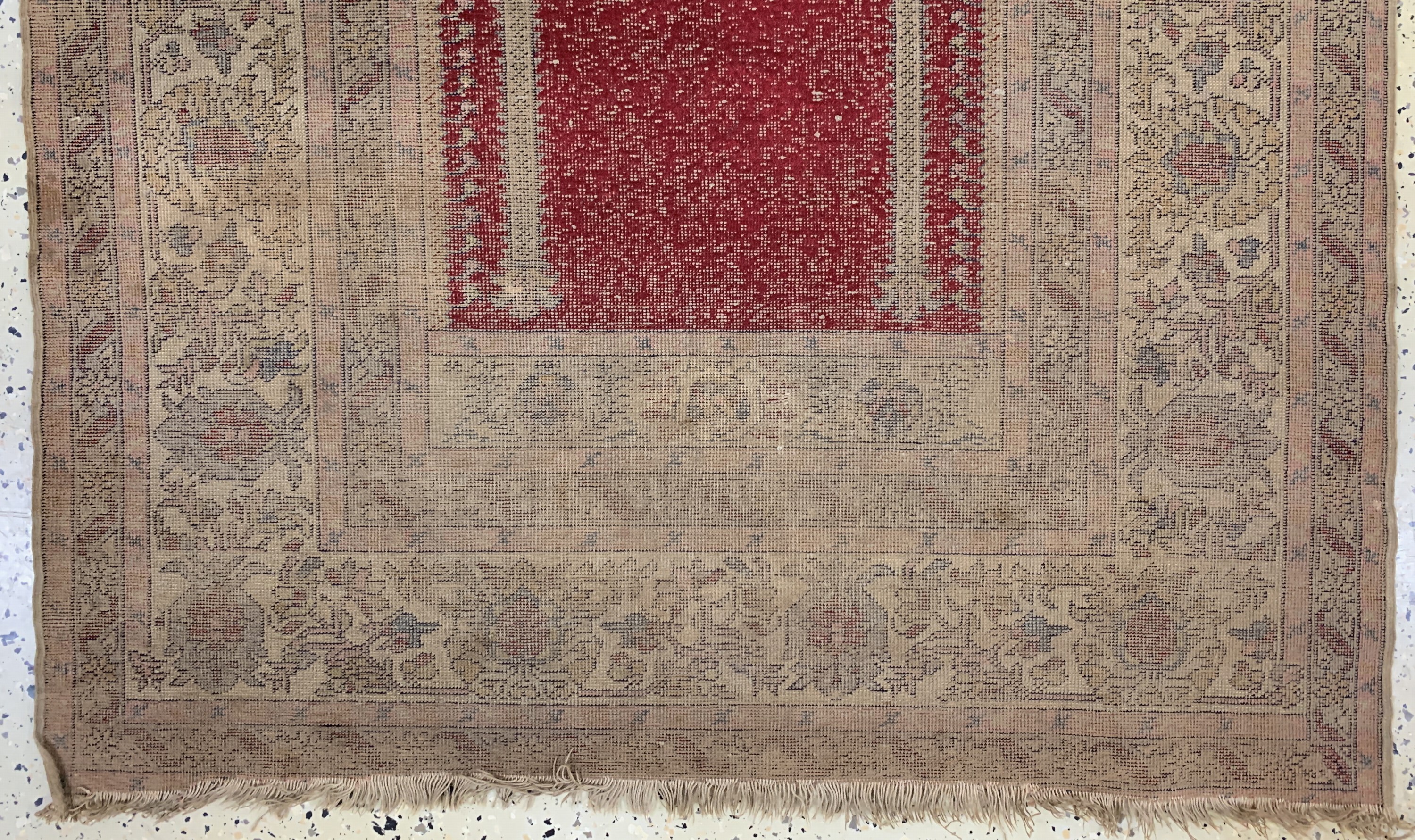 Detail b: Panderma antik, Türkei, 19.Jhd, merzerisierte Baumwolle, ca. 151 x 109 cm, EHZ: 3