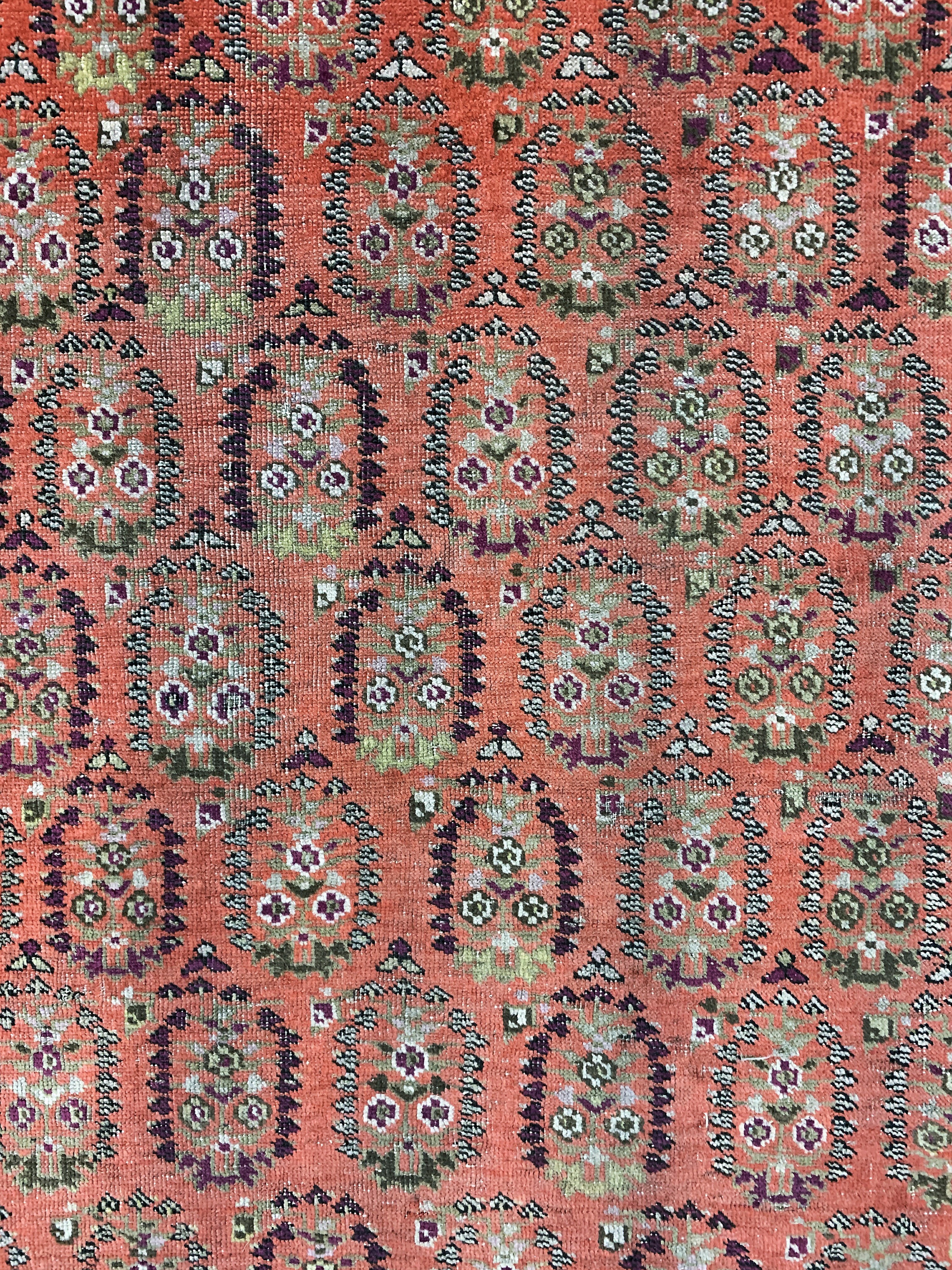 Detail d: Karabagh antik, Kaukasus, 19.Jhd, Wolle aufWolle, ca. 188 x 130 cm, EHZ: 3