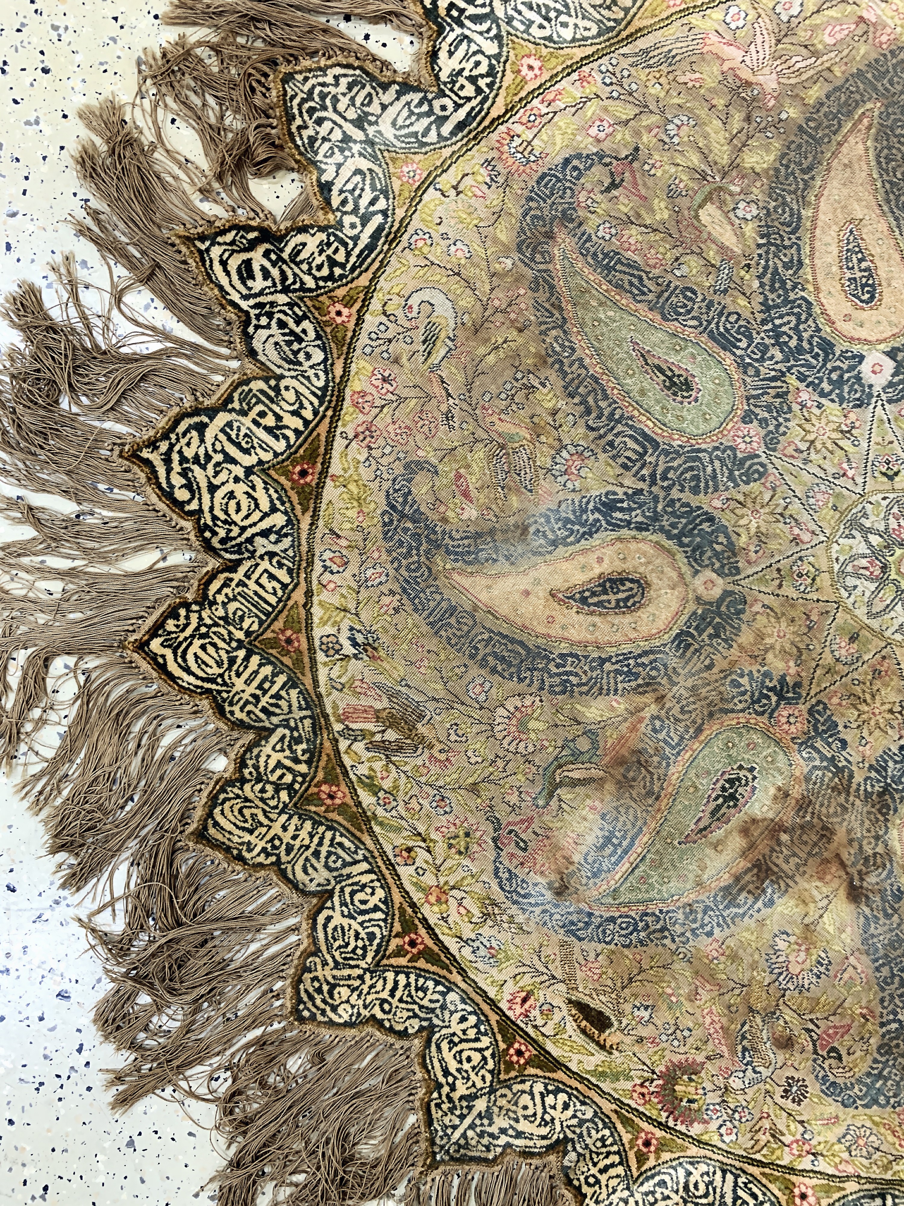 Detail b: Kayseri Flosch, Türkei, um 1900, merzerisierte Baumwolle, durchmesser: ca. 145 cm, EHZ: 4