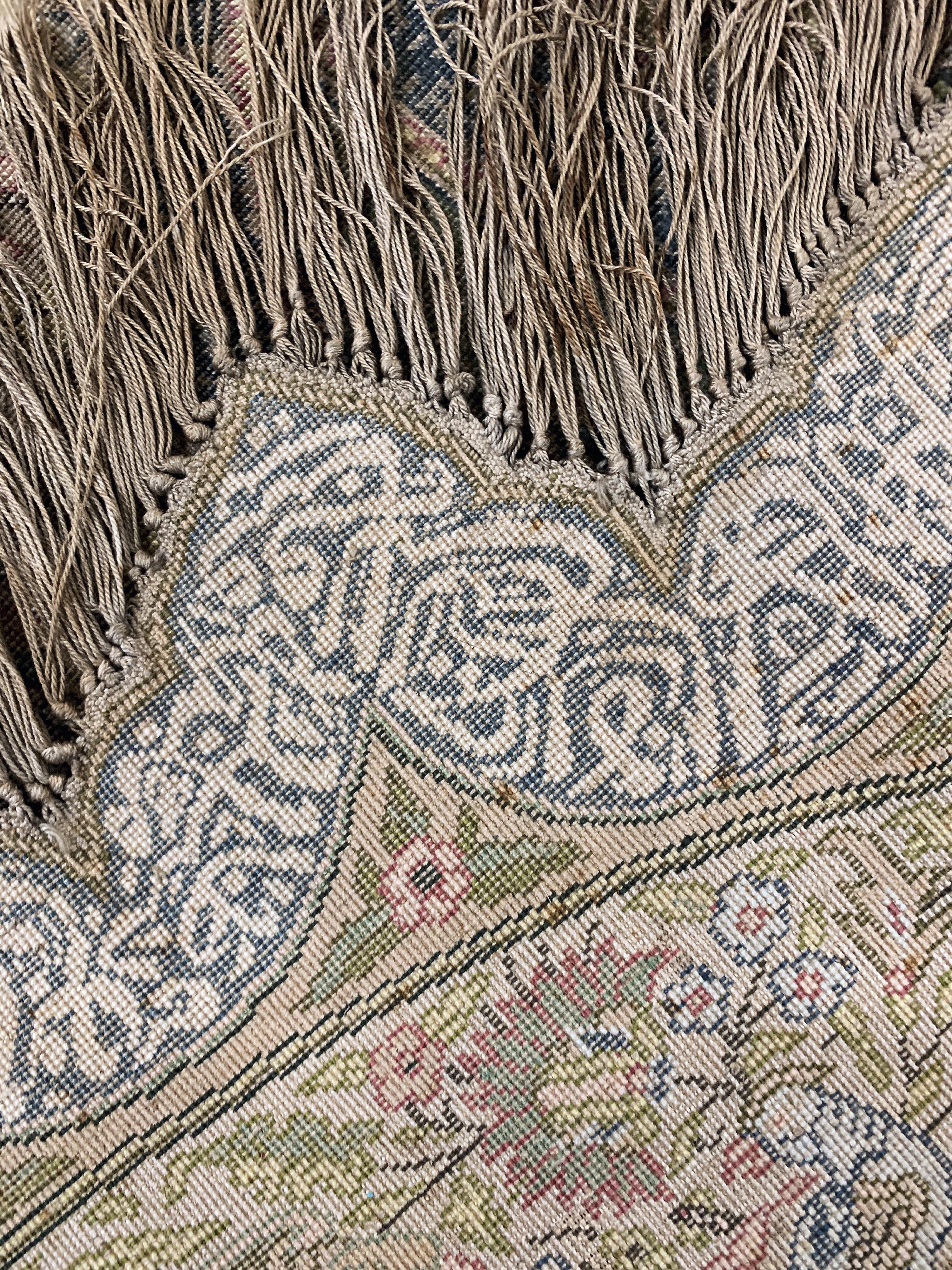 Detail f: Kayseri Flosch, Türkei, um 1900, merzerisierte Baumwolle, durchmesser: ca. 145 cm, EHZ: 4