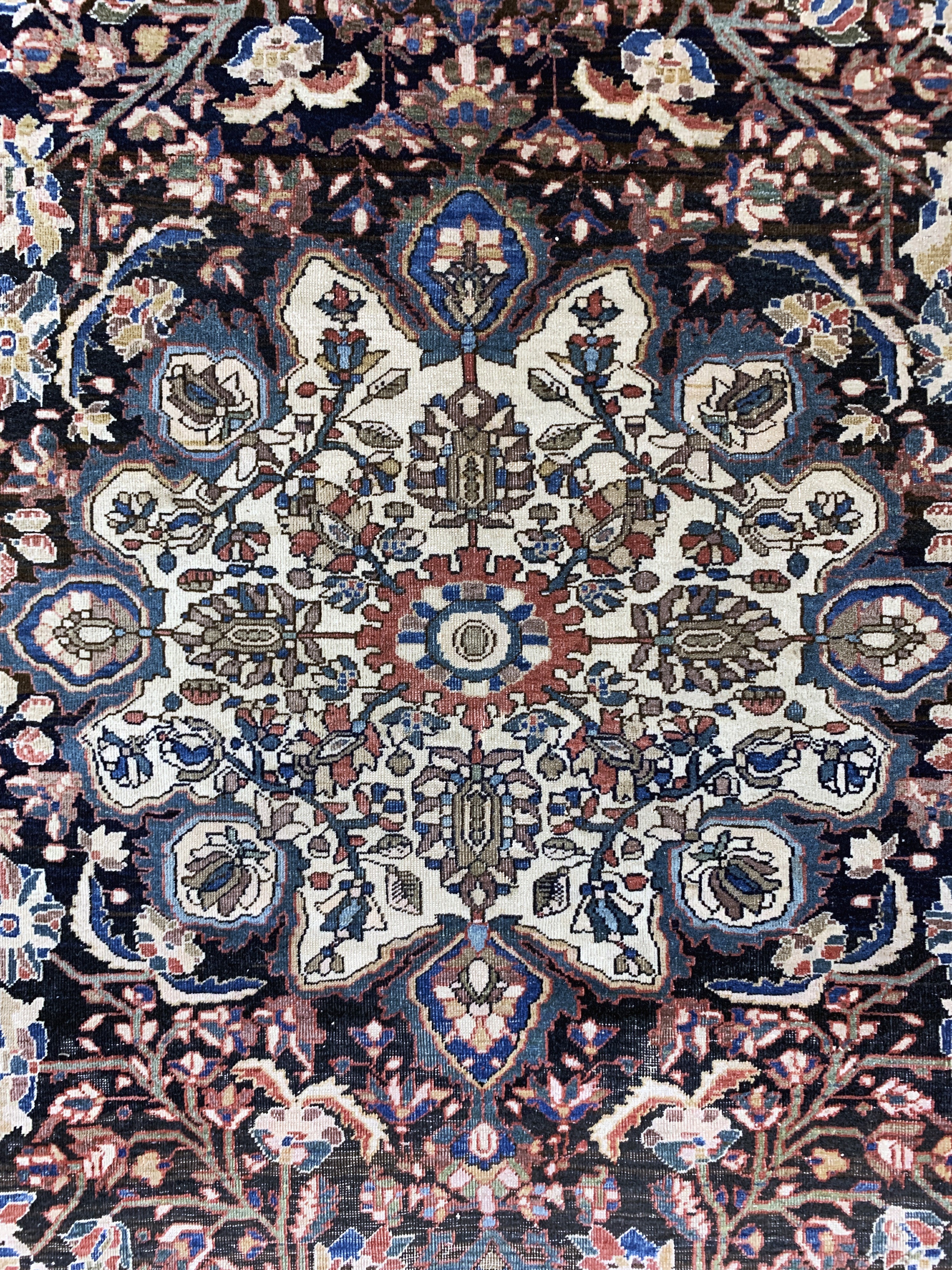 Detail d: Farahan antik, Persien, 19.Jhd, Wolle auf Baumwolle, ca. 191 x 126 cm, EHZ: 4