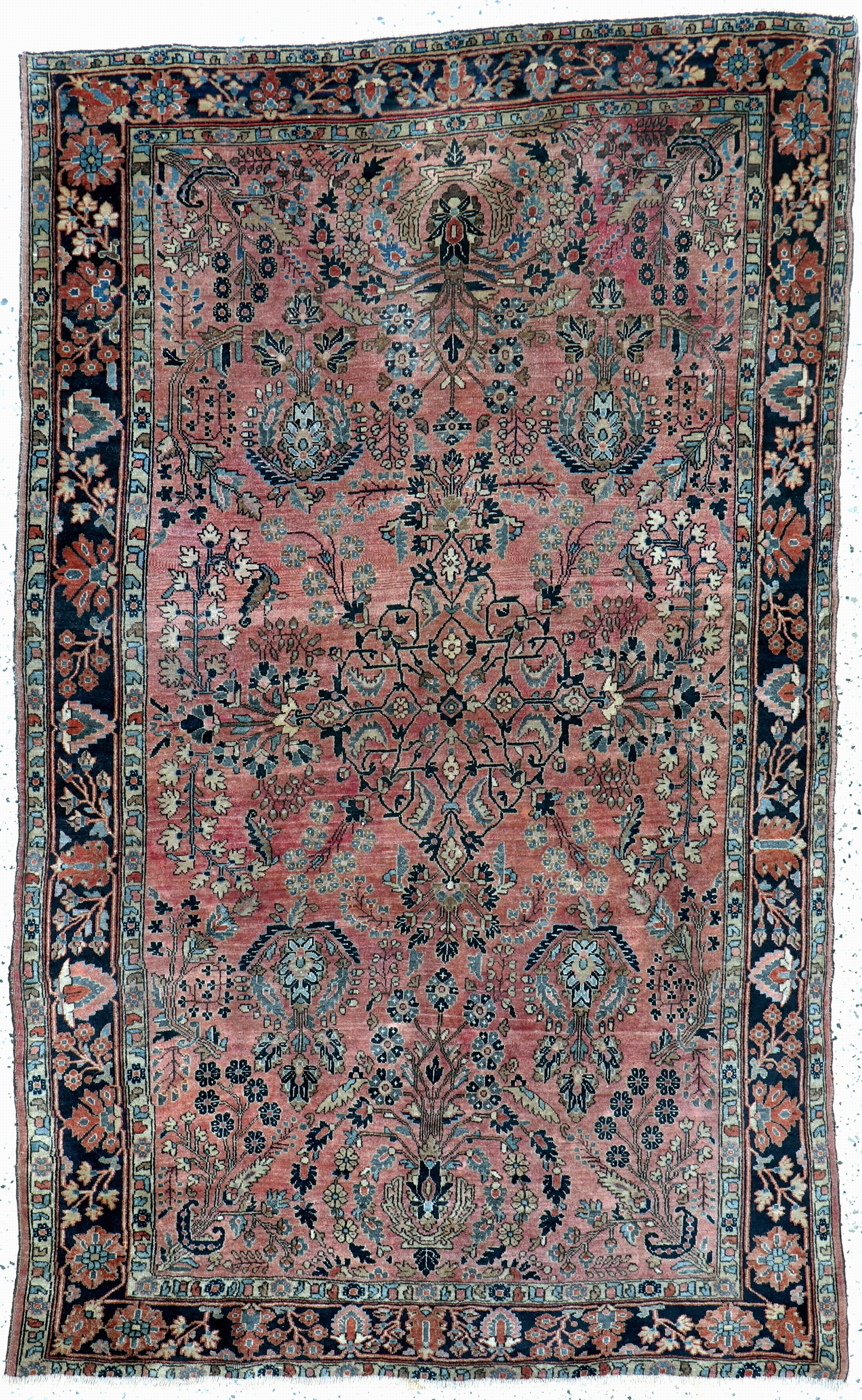 Image 27131759 - Us Re-Import Sarogh antik, Persien, um 1900, Wolle auf Baumwolle, ca. 212 x 130 cm, ...