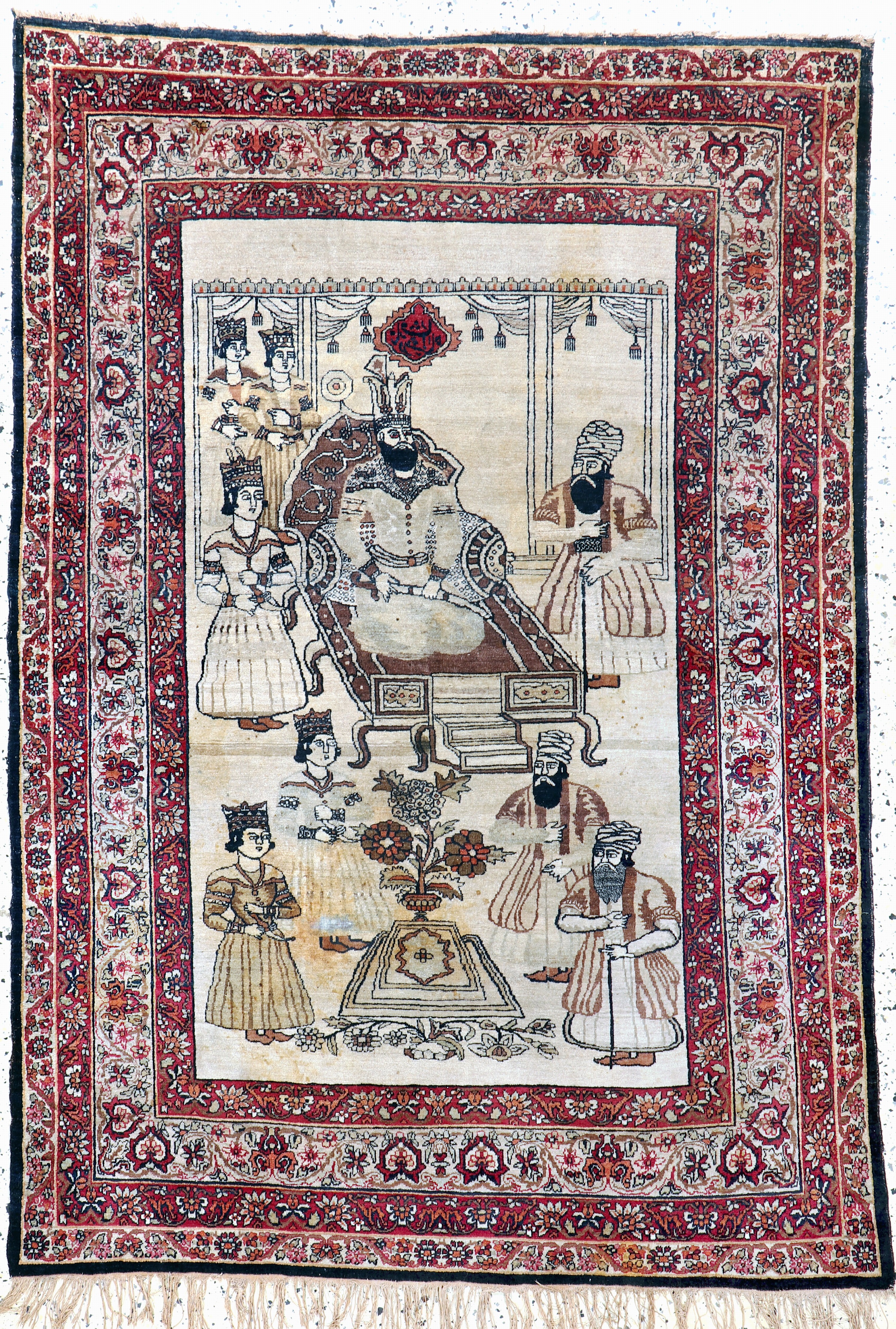 Image 27131760 - Kerman antik Persien, ´Nader Shah Afschar´,19.Jhd, Wolle auf Baumwolle, ca. 185 x 128 ...