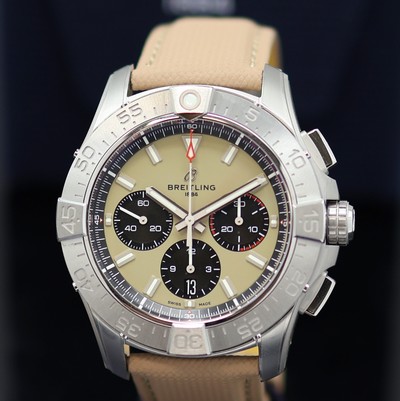 27131740a - BREITLING Avenger B01 Chronometer ungetragener Armbandchronograph Referenz AB0147, ...