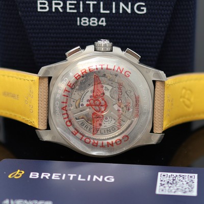 27131740e - BREITLING Avenger B01 Chronometer ungetragener Armbandchronograph Referenz AB0147, ...