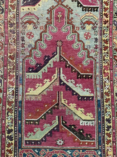 27131741d - Mucur antik, Türkei, 19.Jhd, Wolle auf Wolle, ca. 162 x 100 cm, EHZ: 3 Schätzpreis: ...