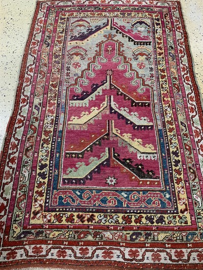 27131741e - Mucur antik, Türkei, 19.Jhd, Wolle auf Wolle, ca. 162 x 100 cm, EHZ: 3 Schätzpreis: ...