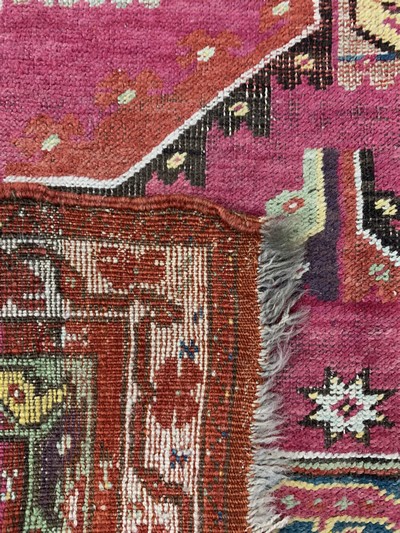 27131741f - Mucur antik, Türkei, 19.Jhd, Wolle auf Wolle, ca. 162 x 100 cm, EHZ: 3 Schätzpreis: ...