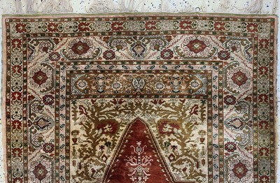 27131742b - Seiden Sivas, Türkei, um 1900, reine Naturseide, ca. 161 x 118 cm, EHZ: 3-4 ...